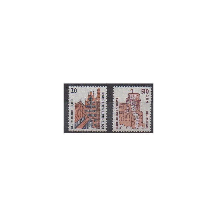 Germany - 2001 - Nb 2056/2057 - Castles