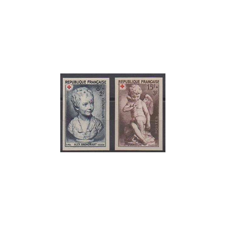 France - Poste - 1950 - No 876/877ND - Santé ou Croix-Rouge