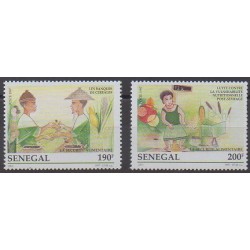 Sénégal - 1997 - No 1253/1254 - Santé ou Croix-Rouge