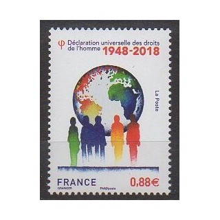 France - Poste - 2018 - Nb 5290 - Human Rights