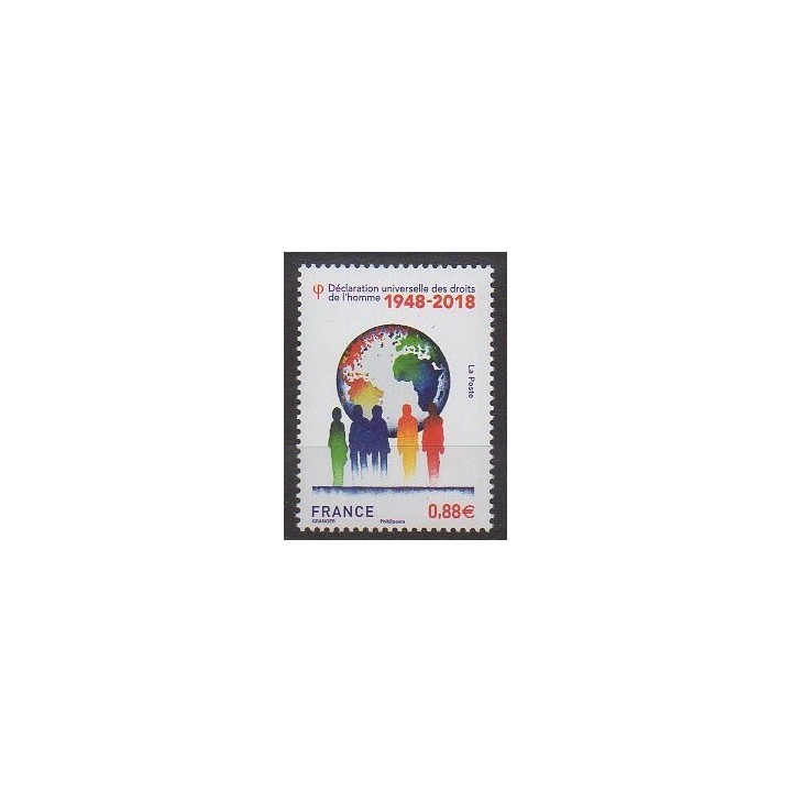 France - Poste - 2018 - Nb 5290 - Human Rights
