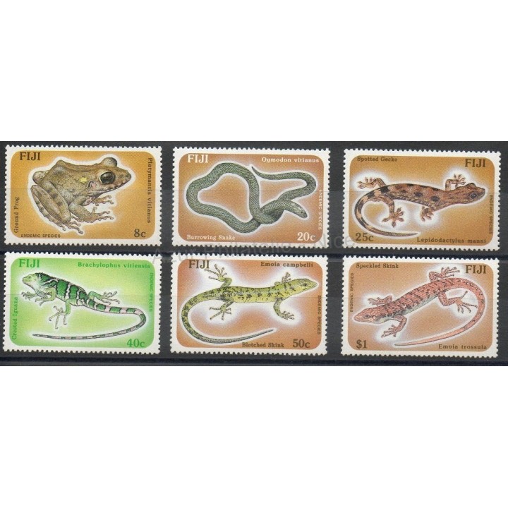 Stamps - Theme various animals - Fiji - 1986 - Nb 548/553