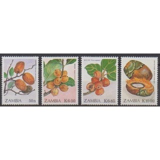 Zambia - 1989 - Nb 469/472 - Fruits or vegetables