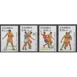 Zambie - 1990 - No 502/505 - Coupe du monde de football