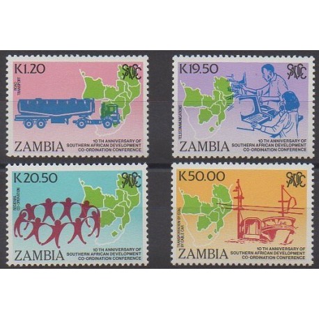 Zambia - 1990 - Nb 506/509