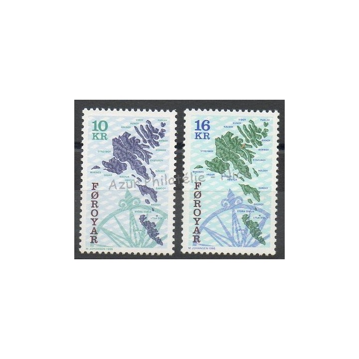 Timbres  - Féroé (Iles) - 1996 - No 296/297