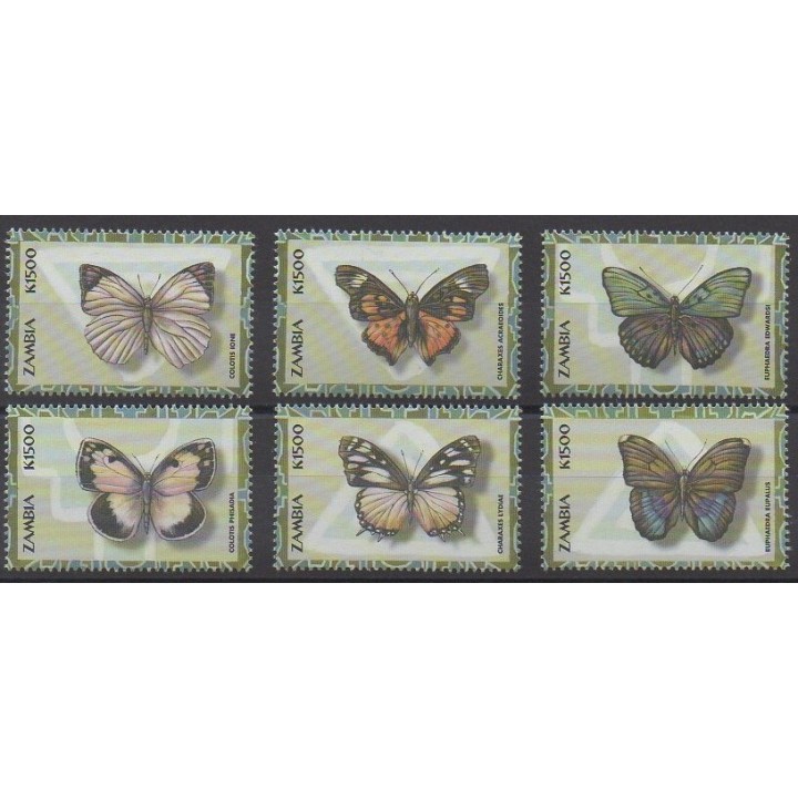Zambie - 2000 - No 974/979 - Insectes