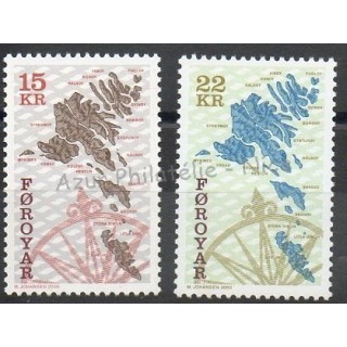 Timbres  - Féroé (Iles) - 2000 - No 369/370