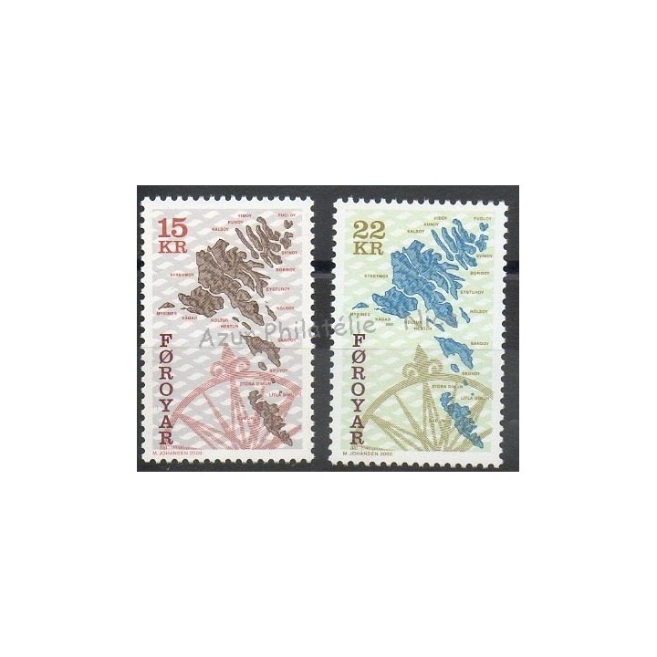 Timbres  - Féroé (Iles) - 2000 - No 369/370