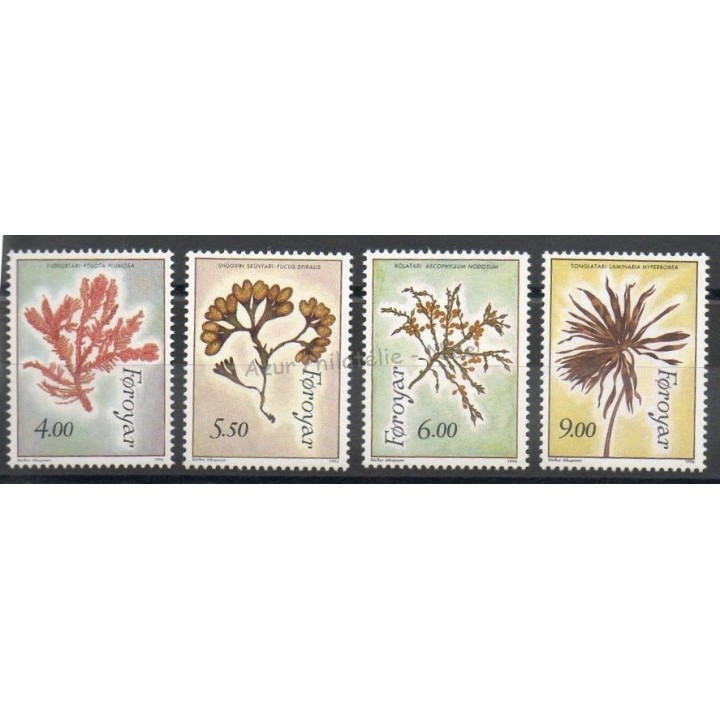 Timbres - Thème flore - Féroé (Iles) - 1996- No 288/291