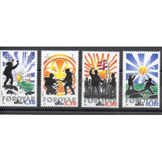 Timbres - Thème religions divers - Féroé (Iles) - 2000- No 371/374