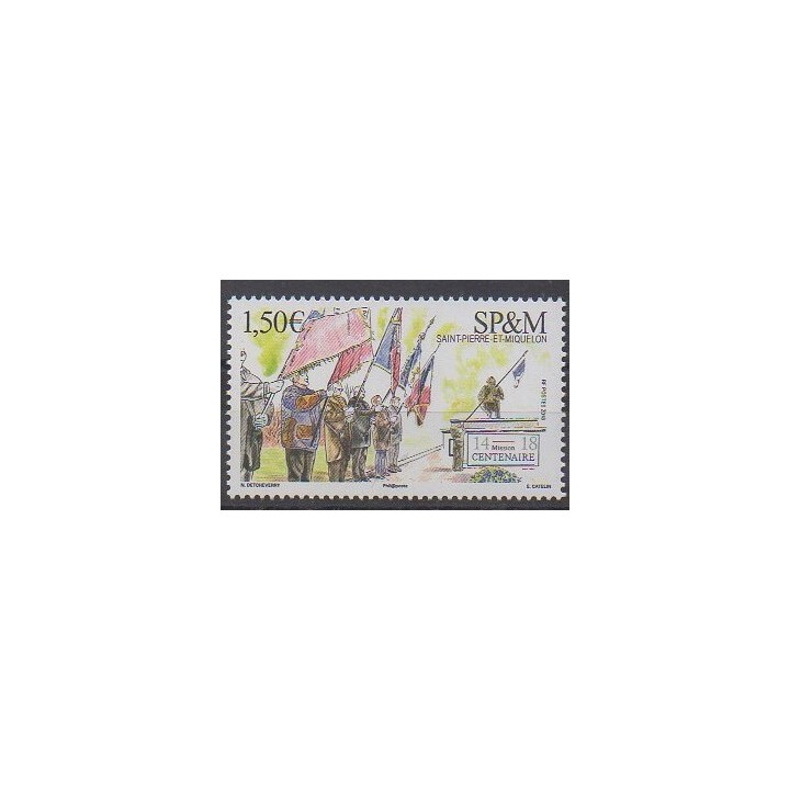Saint-Pierre et Miquelon - 2018 - No 1213 - Première Guerre Mondiale