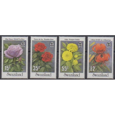Swaziland - 1987 - Nb 529/532 - Roses