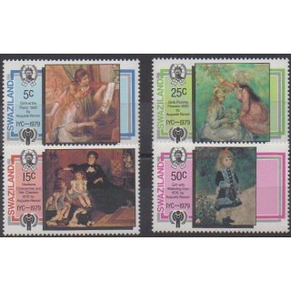 Swaziland - 1979 - No 315/318 - Peinture - Enfance