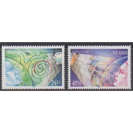 Iceland - 1991 - Nb 695/696 - Space - Europa