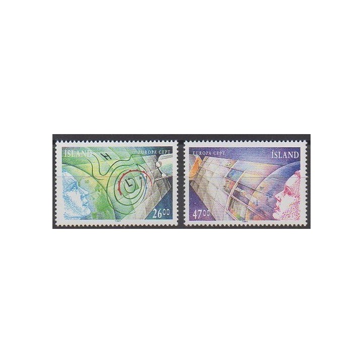 Iceland - 1991 - Nb 695/696 - Space - Europa
