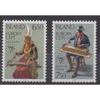 Iceland - 1985 - Nb 585/586 - Music - Europa