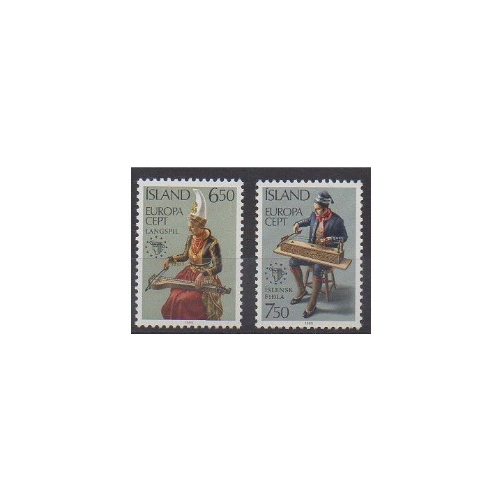 Islande - 1985 - No 585/586 - Musique - Europa