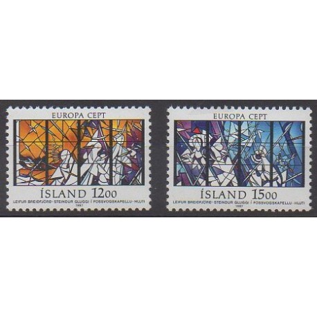 Islande - 1987 - No 618/619 - Architecture - Europa