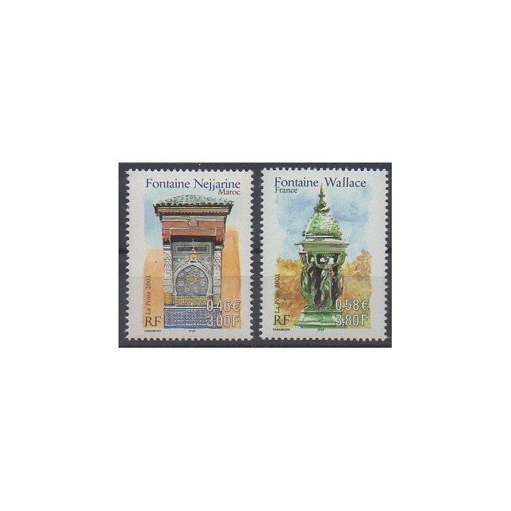 France - Poste - 2001 - No 3441/3442 - Monuments