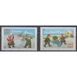 France - Poste - 2001 - No 3437/3438