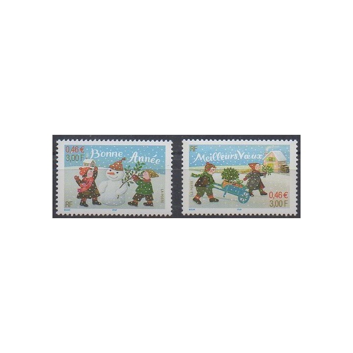 France - Poste - 2001 - No 3437/3438