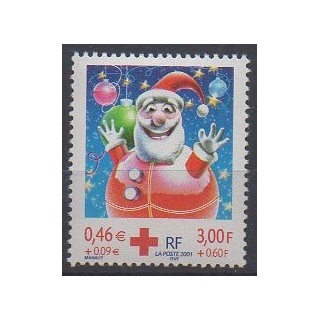 France - Poste - 2001 - No 3436 - Santé ou Croix-Rouge