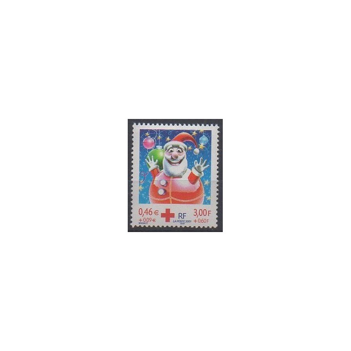 France - Poste - 2001 - No 3436 - Santé ou Croix-Rouge