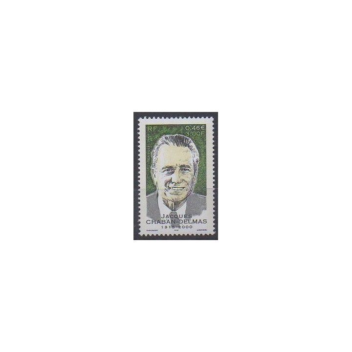France - Poste - 2001 - No 3430 - Célébrités