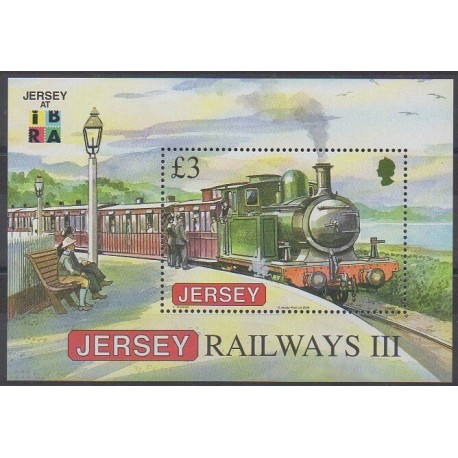 Jersey - 2009 - Nb BF94 - Trains - Philately