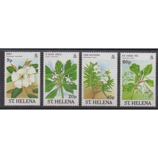 Sainte-Hélène - 1989 - No 491/494 - Fleurs