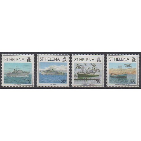 St. Helena - 1992 - Nb 569/572 - Military history - Boats