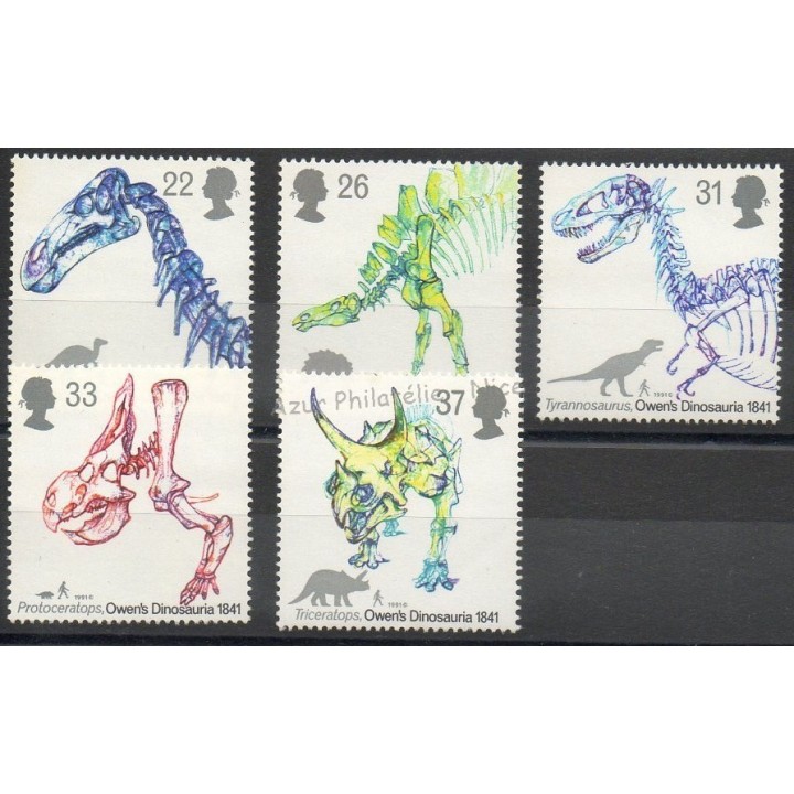 Timbres - Thème animaux divers - Grande-Bretagne - 1991- No 1556/1560