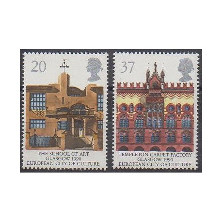 Grande-Bretagne - 1990 - No 1457/1458 - Monuments