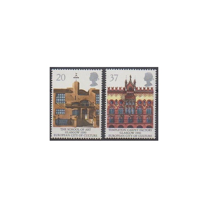 Grande-Bretagne - 1990 - No 1457/1458 - Monuments