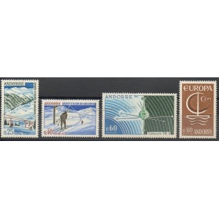 Timbres  - Andorre - Année complète - 1966 - No 175/178