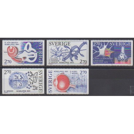 Suède - 1984 - No 1293/1297 - Sciences et Techniques