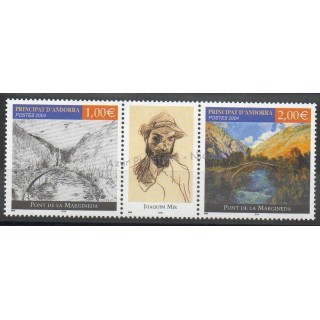 Timbres - Thème ponts - Andorre - Poste - 2004- No 599/600