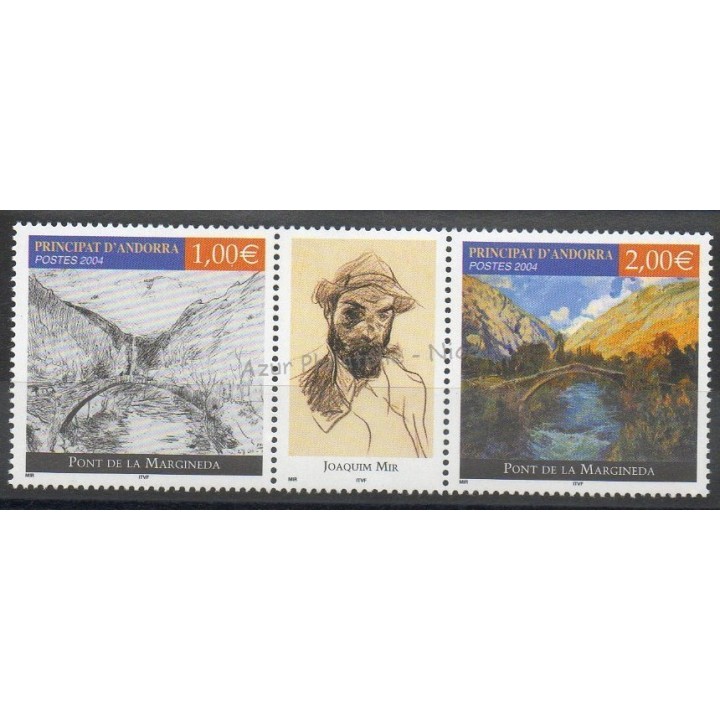 Timbres - Thème ponts - Andorre - Poste - 2004- No 599/600