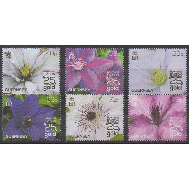 Guernesey - 2013 - No 1458/1463 - Fleurs