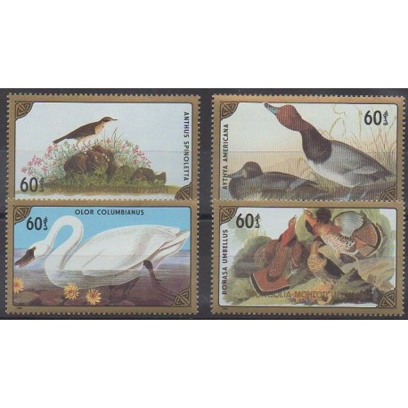 Mongolie - 1986 - No 1459/1462 - Oiseaux