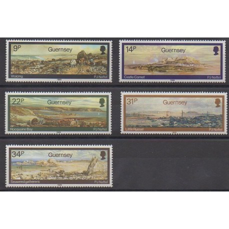 Guernsey - 1985 - Nb 349/353 - Paintings