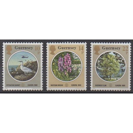 Guernsey - 1986 - Nb 359/361 - Environment - Europa