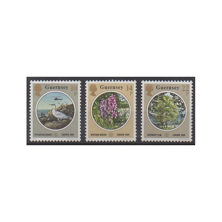 Guernsey - 1986 - Nb 359/361 - Environment - Europa