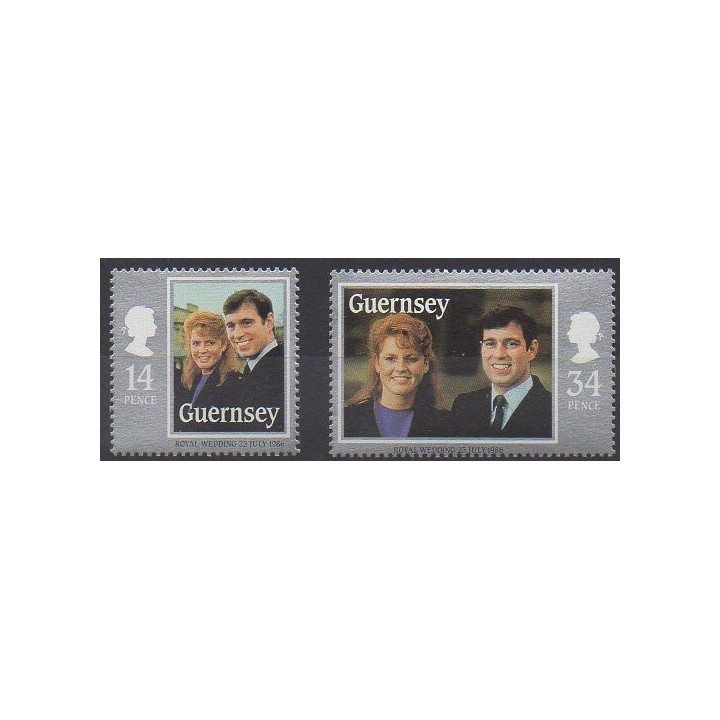 Guernsey - 1986 - Nb 369/370 - Royalty