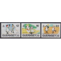 Guernsey - 1989 - Nb 451/453 - Childhood - Europa