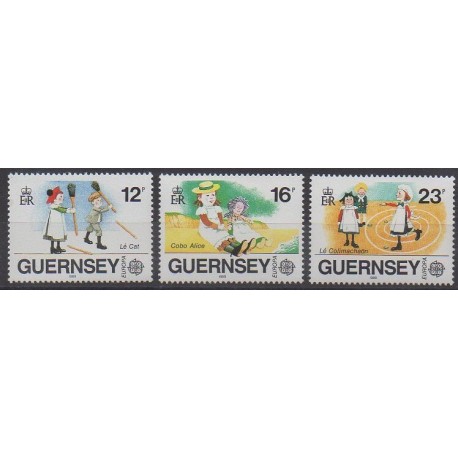 Guernsey - 1989 - Nb 451/453 - Childhood - Europa