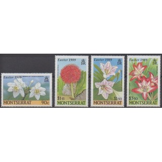 Montserrat - 1989 - Nb 705/708 - Flowers