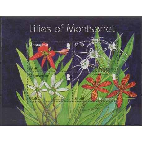 Montserrat - 2007 - No 1262/1265 - Fleurs