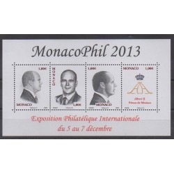 Monaco - Blocs et feuillets - 2013 - No F2903 - Exposition - Royauté - Principauté
